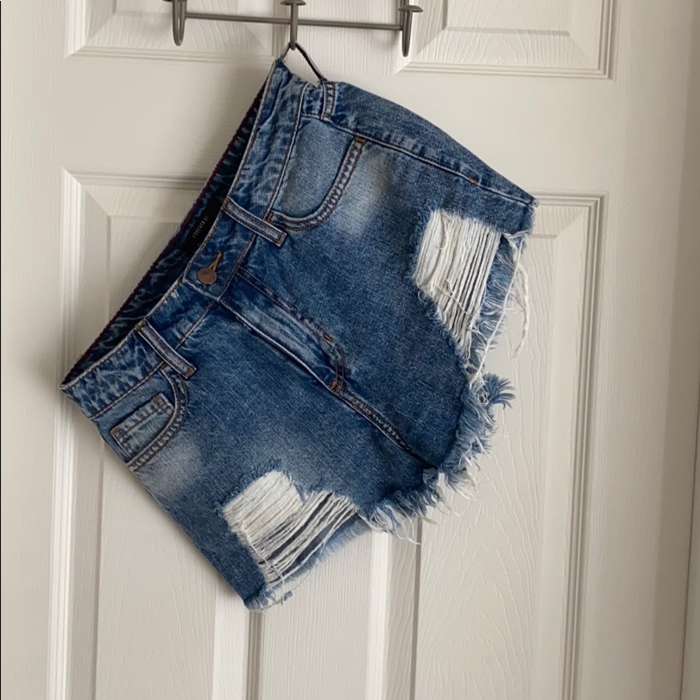 denim shorts
